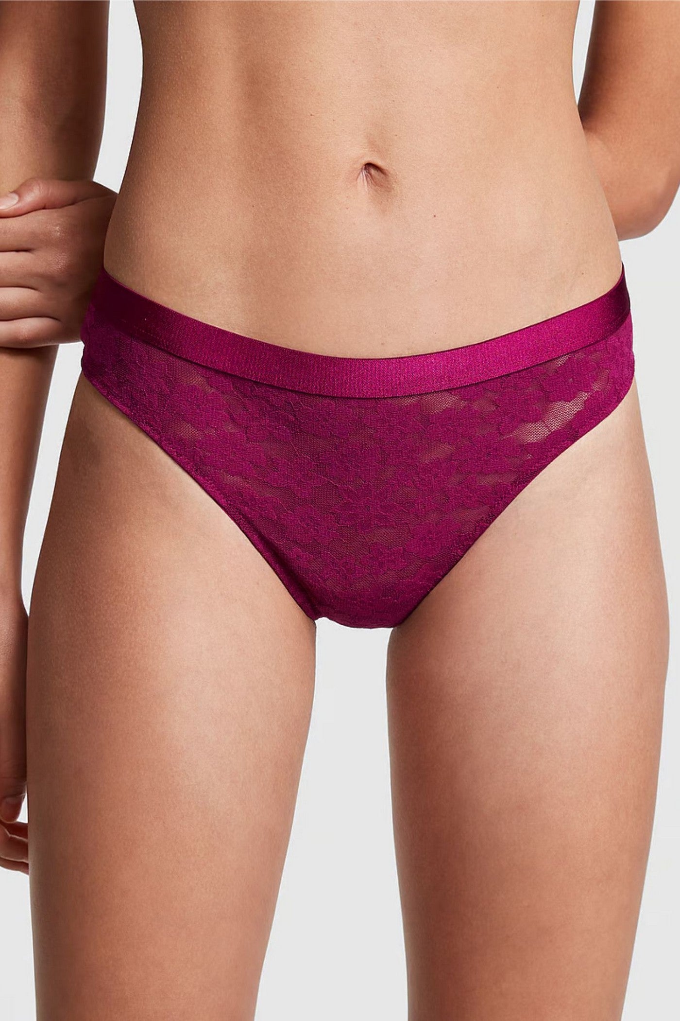 Кружевные трусики стринг 143575485 bordo