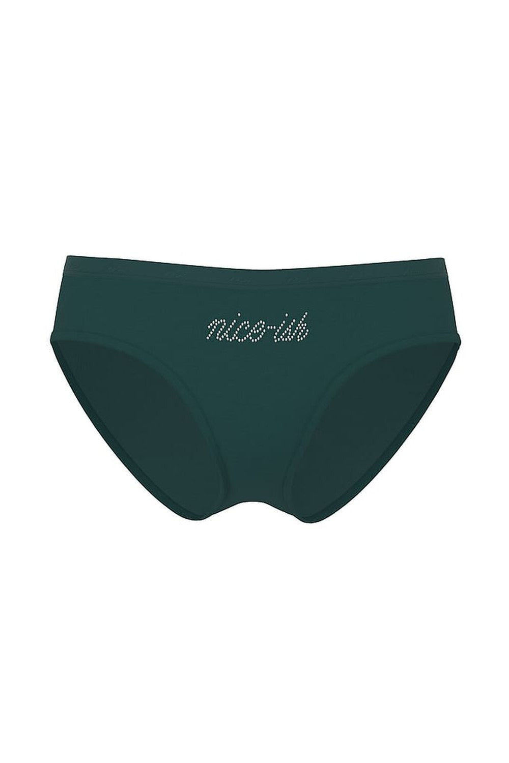 Бавовняні трусики зі стразами 152882177 green Victoria`s Secret