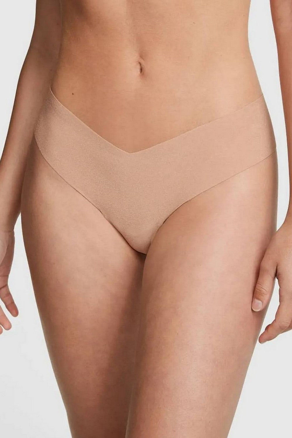 Бесшовные трусики стринг 168989763 beige