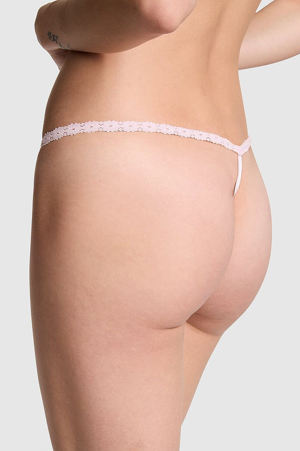 Мереживні трусики стрінги 204846362 rose Victoria`s Secret