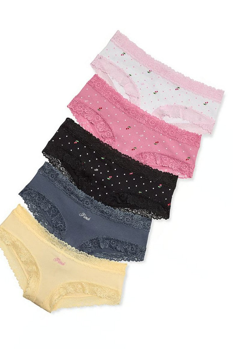 Бавовняні шортики 223420039 (5 шт.) multi Victoria`s Secret