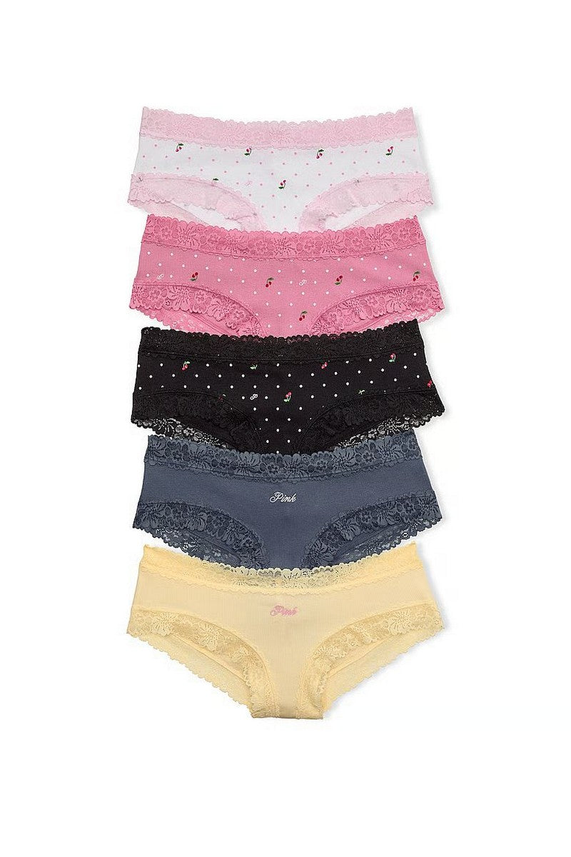 Бавовняні шортики 223420039 (5 шт.) multi Victoria`s Secret