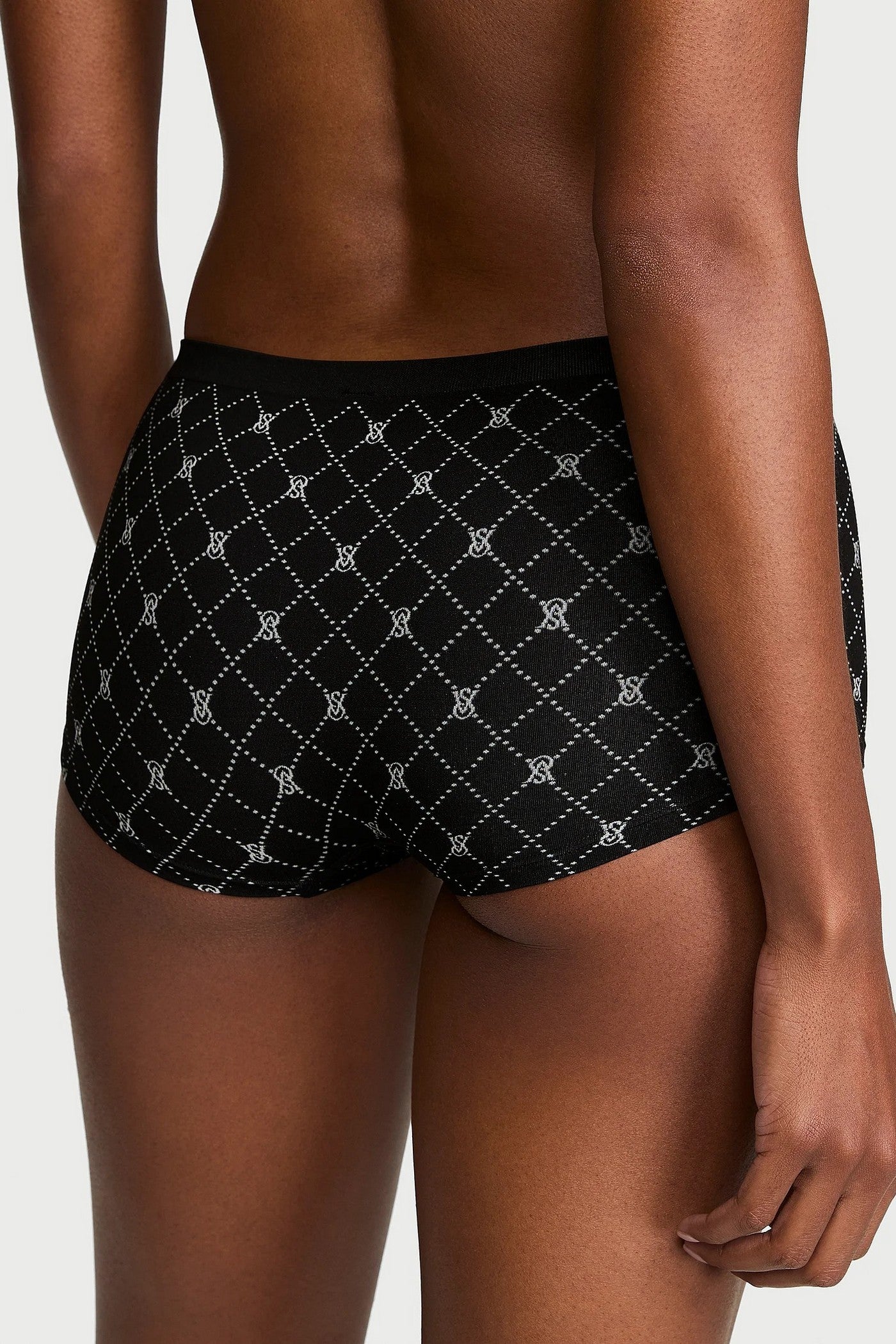 Шортики з принтом 244789911 black Victoria`s Secret вигляд ззаду