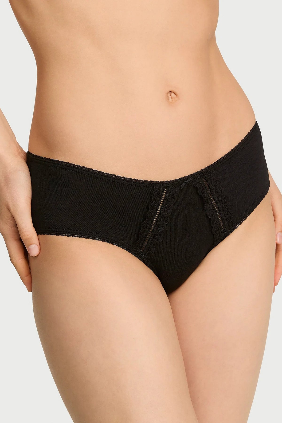 Бавовняні шортики 253354140 black Victoria`s Secret