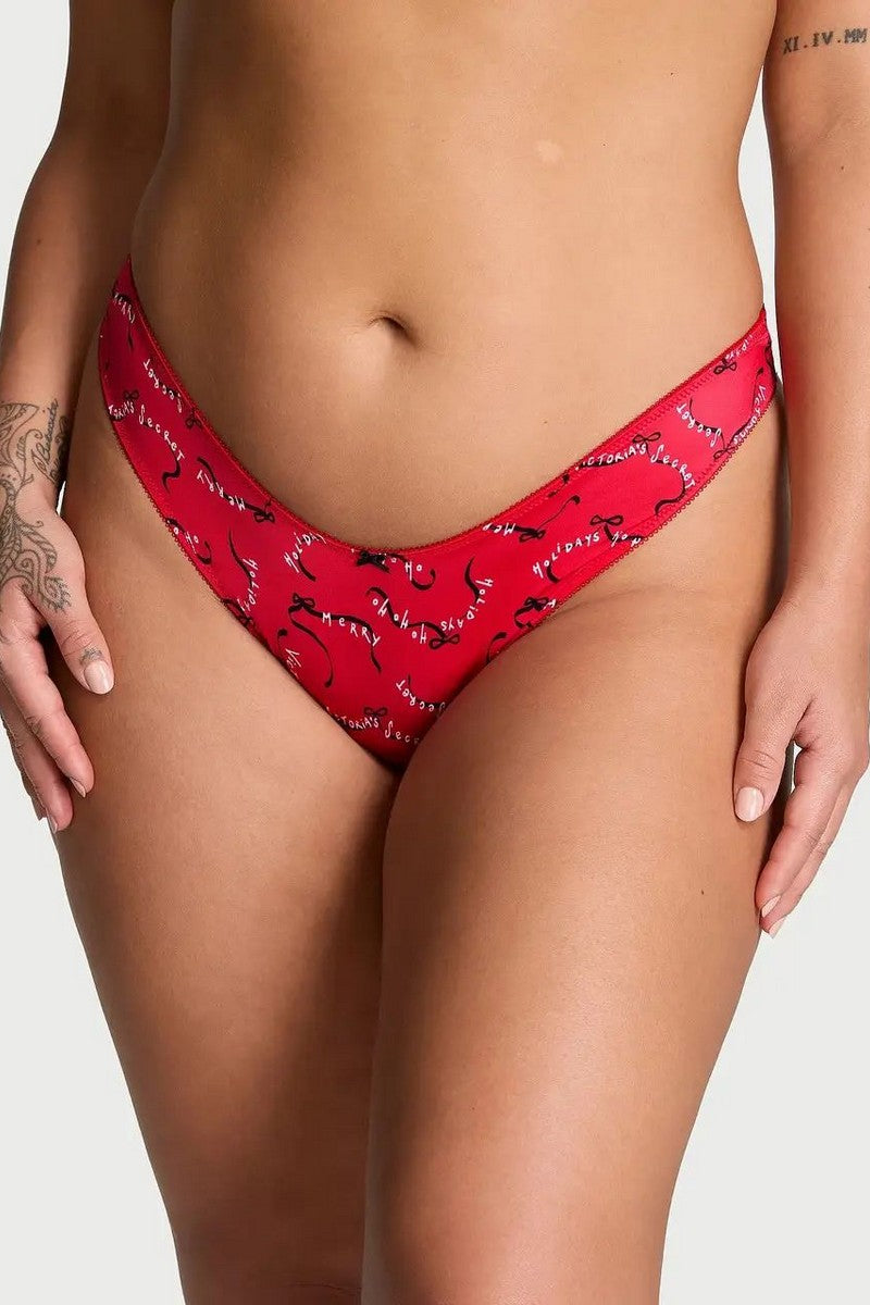 Трусики стринг с принтом 267979120 red