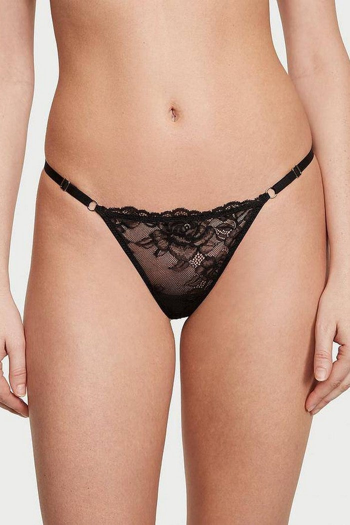 Кружевные трусики стринг 282276253 black