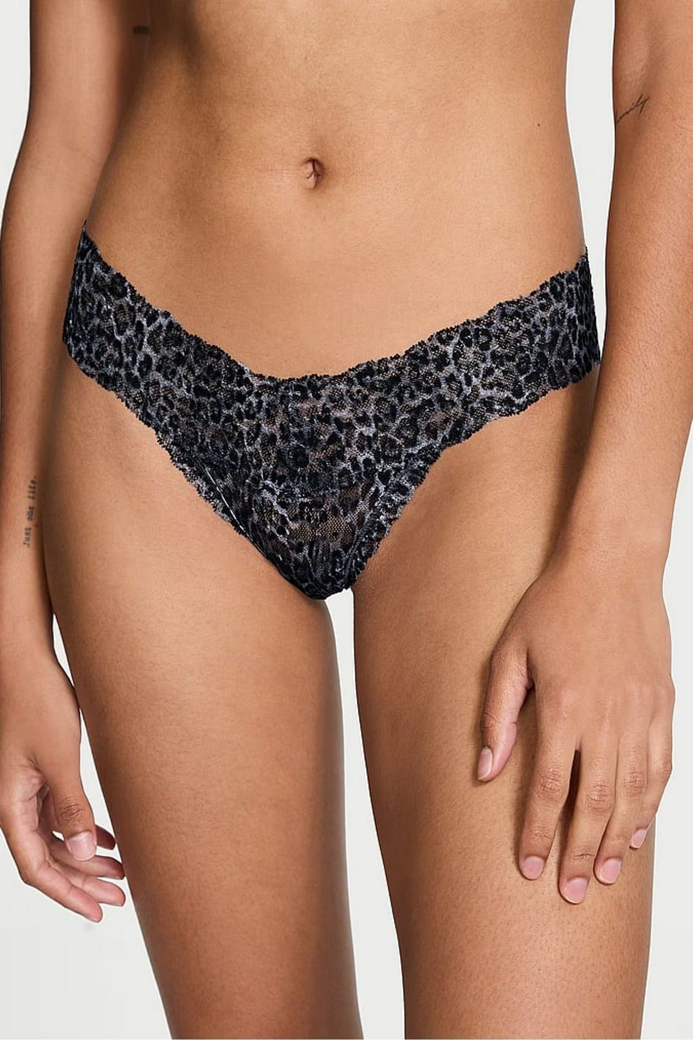 Кружевные трусики стринг 291305808 leopard