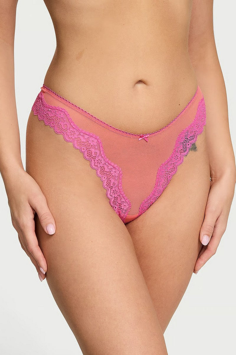 Трусики стринг из микросетки 296679760 orange