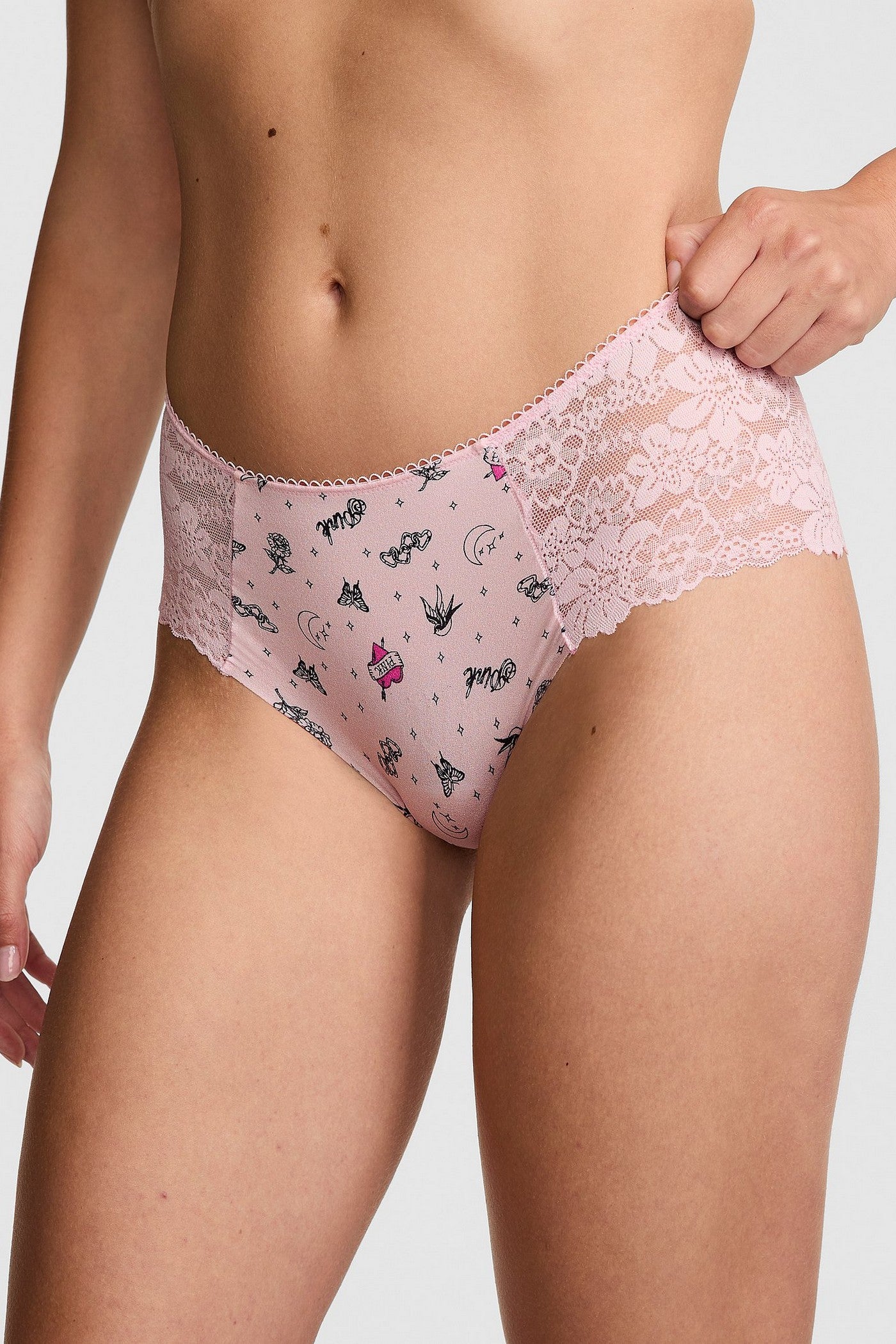 Шортики з мереживом 299865818 rose Victoria`s Secret