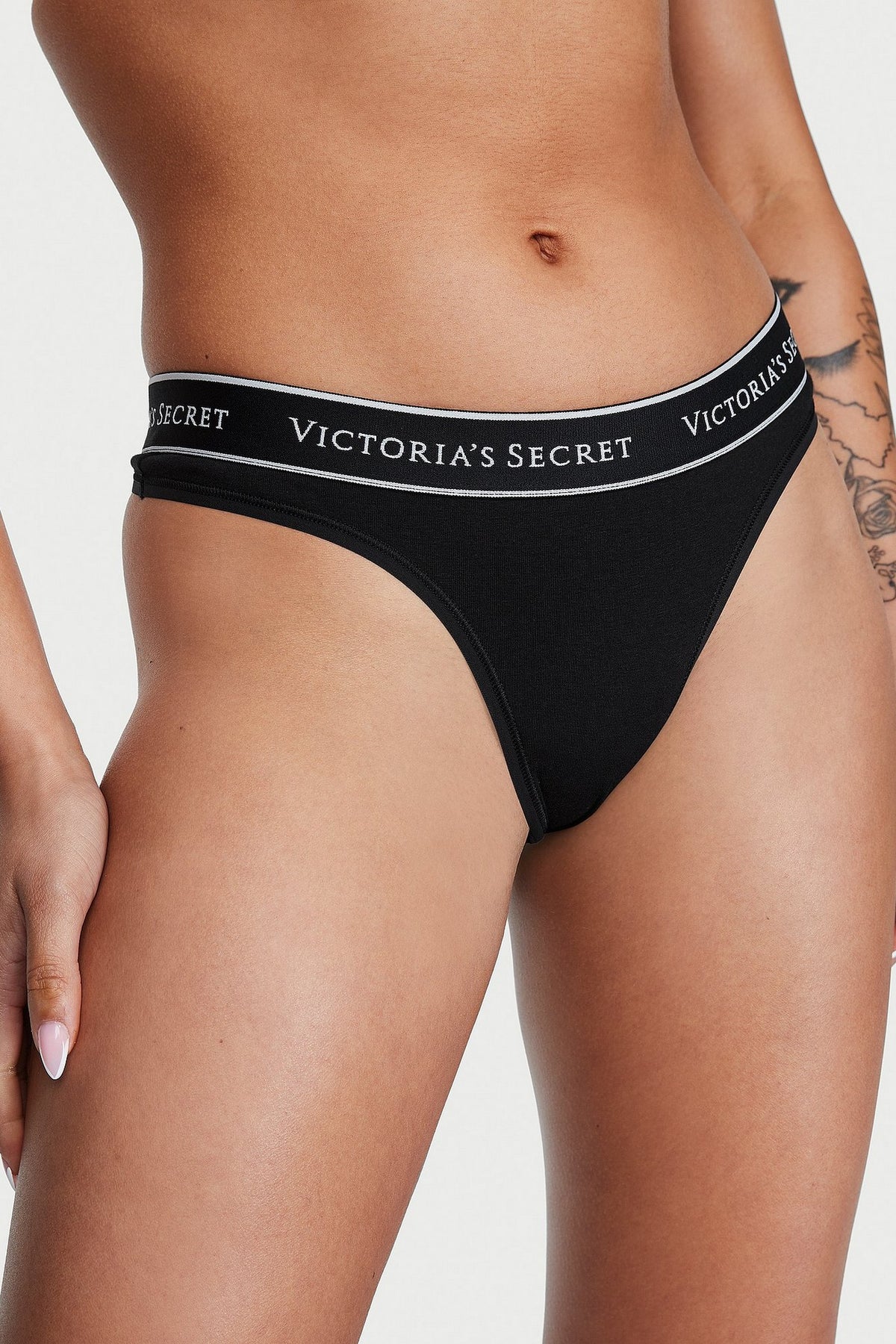 Бавовняні трусики стрінги 304030533 (5 шт.) multi Victoria`s Secret