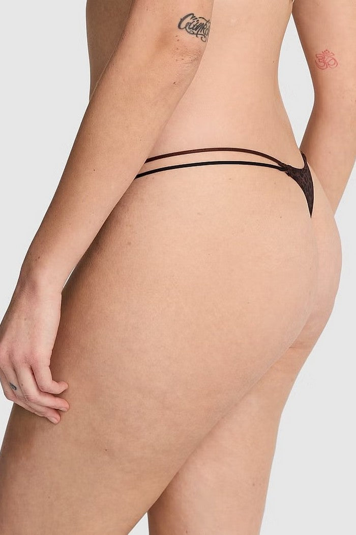 Трусики стринг из микросетки 309074025 leopard