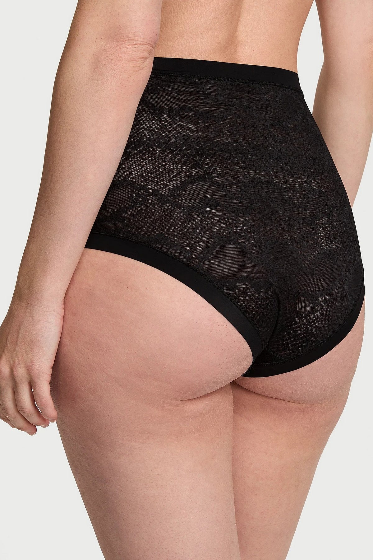 Трусики брифи із сітки 328190250 black Victoria`s Secret вигляд ззаду