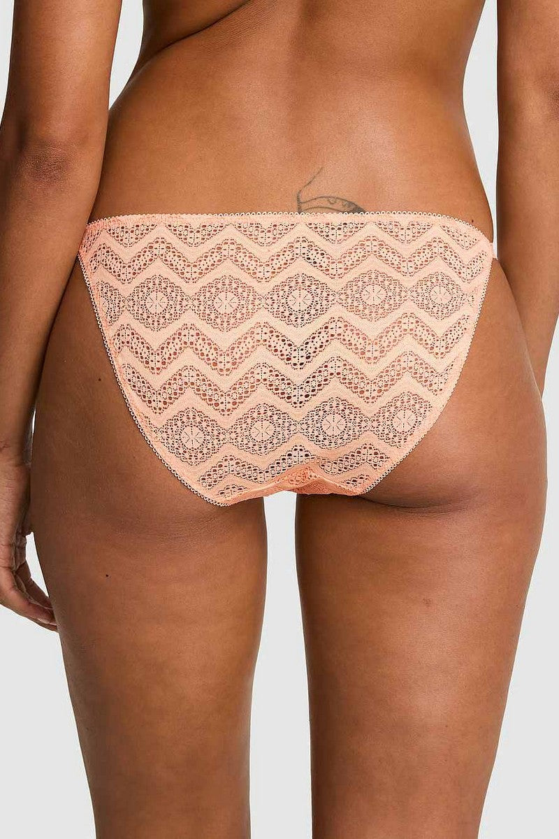 Мереживні трусики бікіні 335112748 orange Victoria`s Secret вигляд ззаду