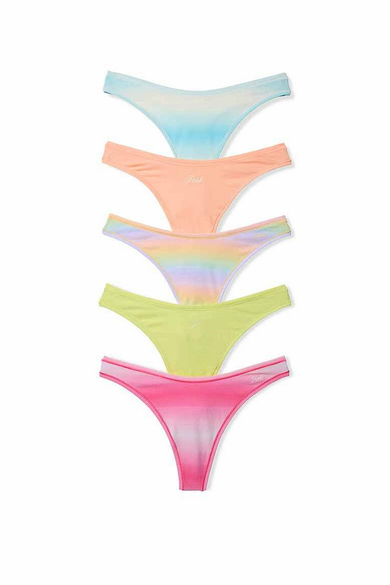 Бавовняні трусики стрінги 358807366 (5 шт.) multi Victoria`s Secret