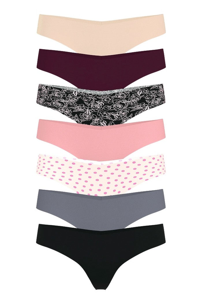 Бесшовные трусики стринг 372339688 (7 шт.) multi