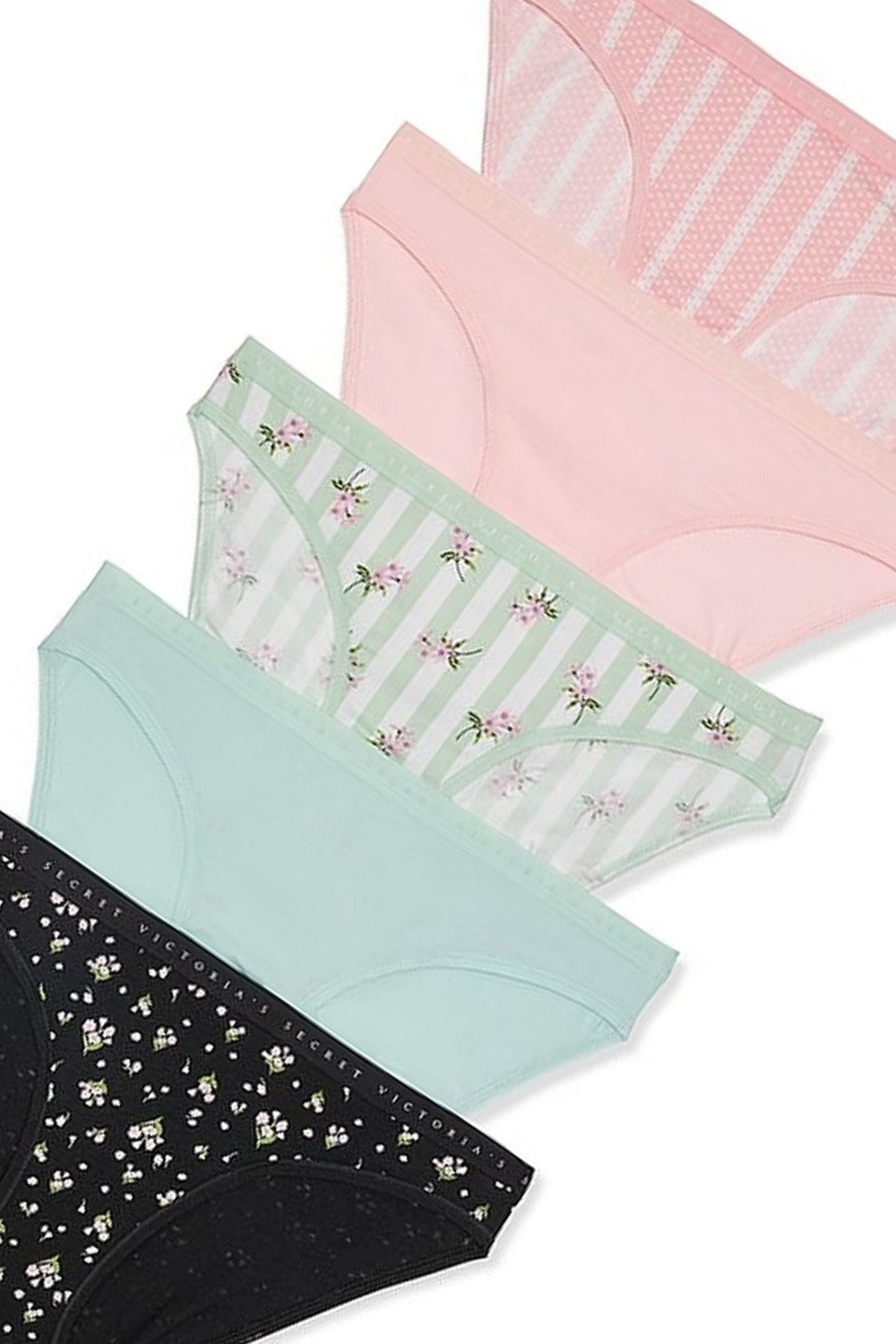 Трусики бікіні 39938644 (5 шт.) multi Victoria`s Secret