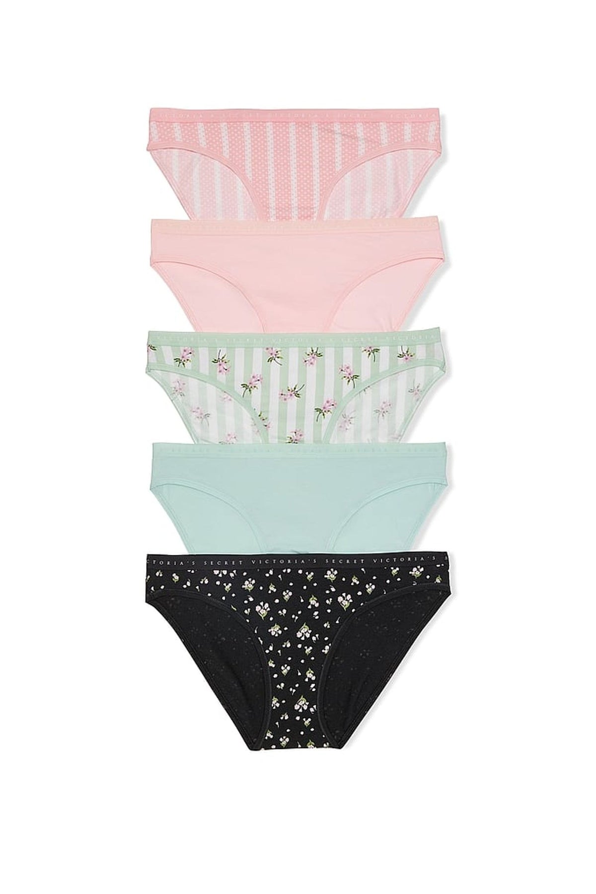 Трусики бікіні 39938644 (5 шт.) multi Victoria`s Secret