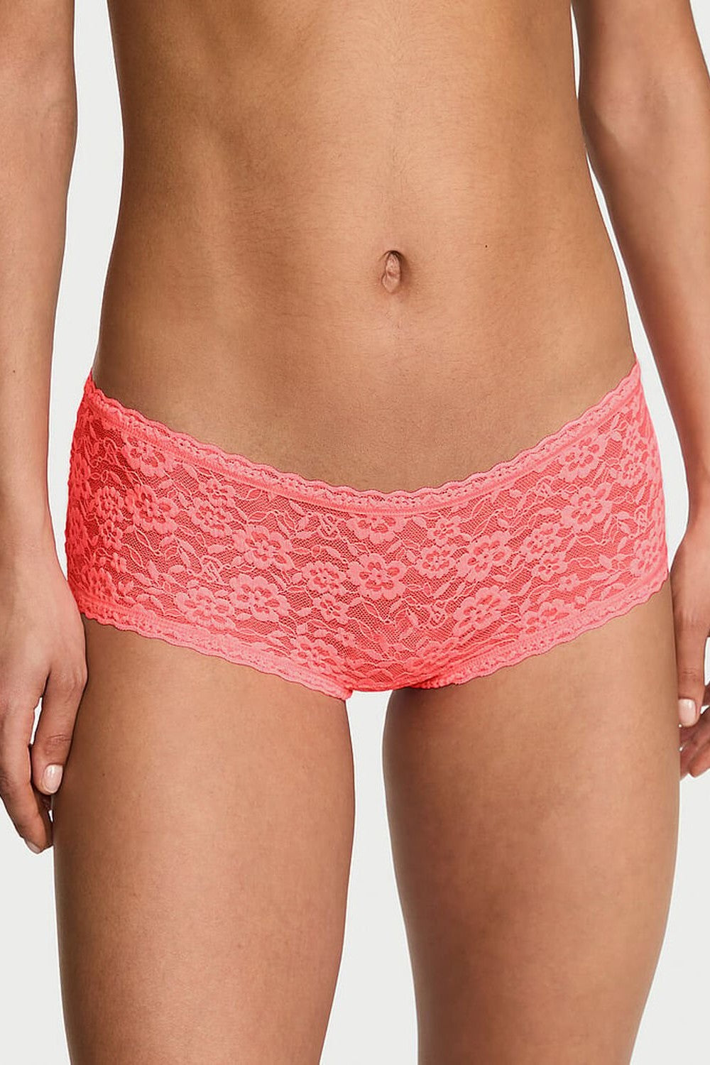 Мереживні шортики 406454303 coral Victoria`s Secret