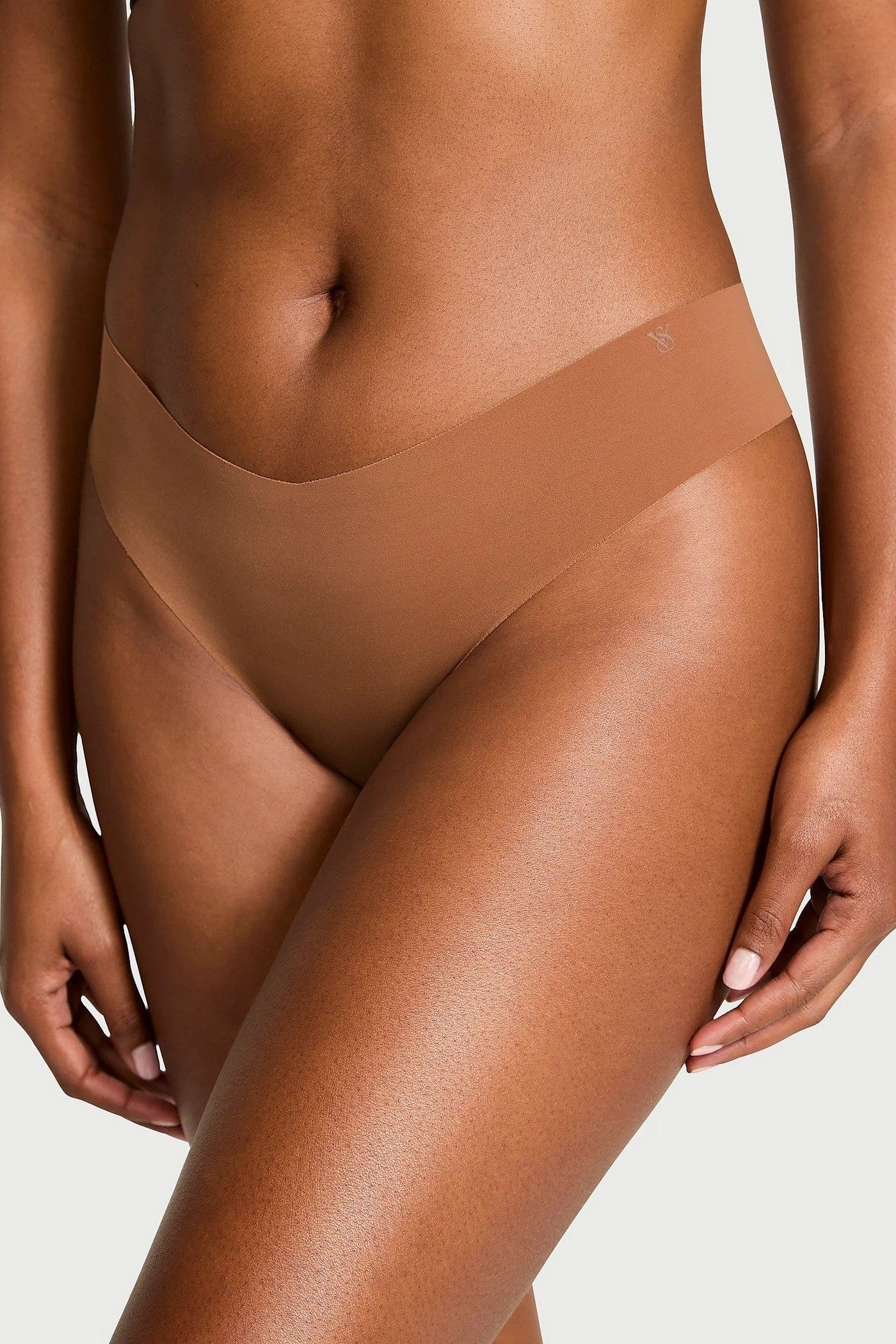 Безшовні трусики стрінги 442492273 brown Victoria`s Secret