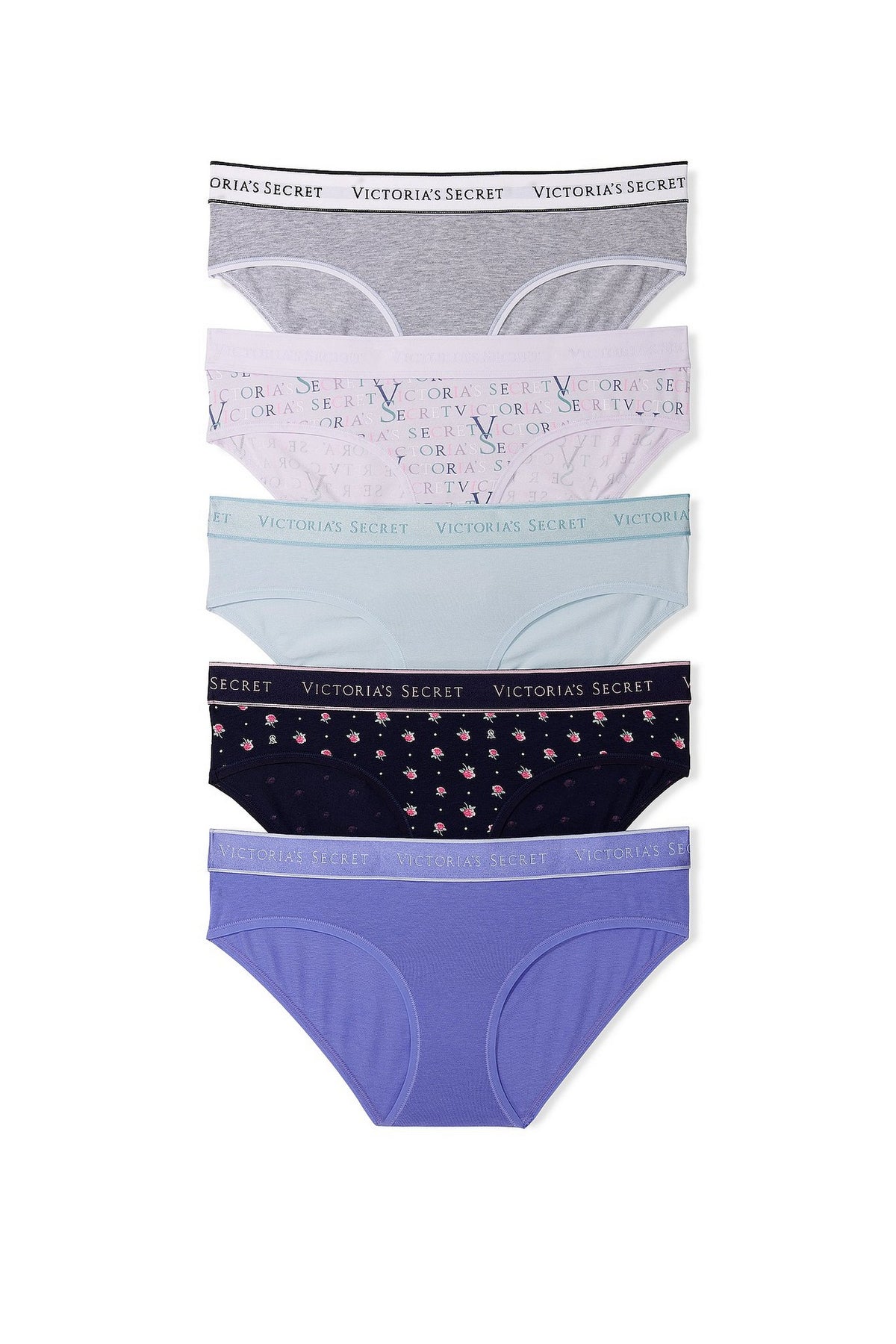 Бавовняні трусики сліпи 455207316 (5 шт.) multi Victoria`s Secret
