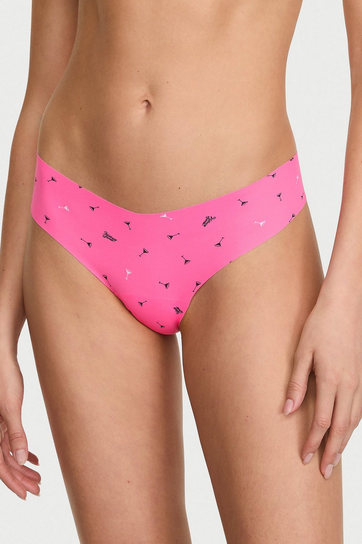 Безшовні трусики стрінги 491545220 (5 шт.) multi Victoria`s Secret принт