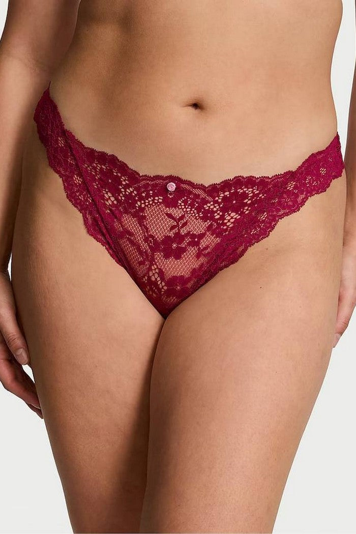 Кружевные трусики стринг 493845016 red