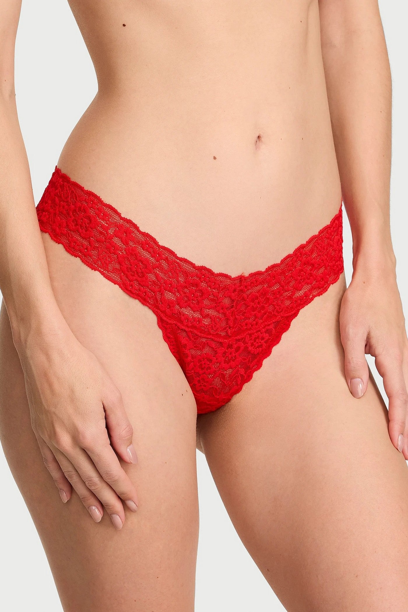 Кружевные трусики стринг 536628516 red