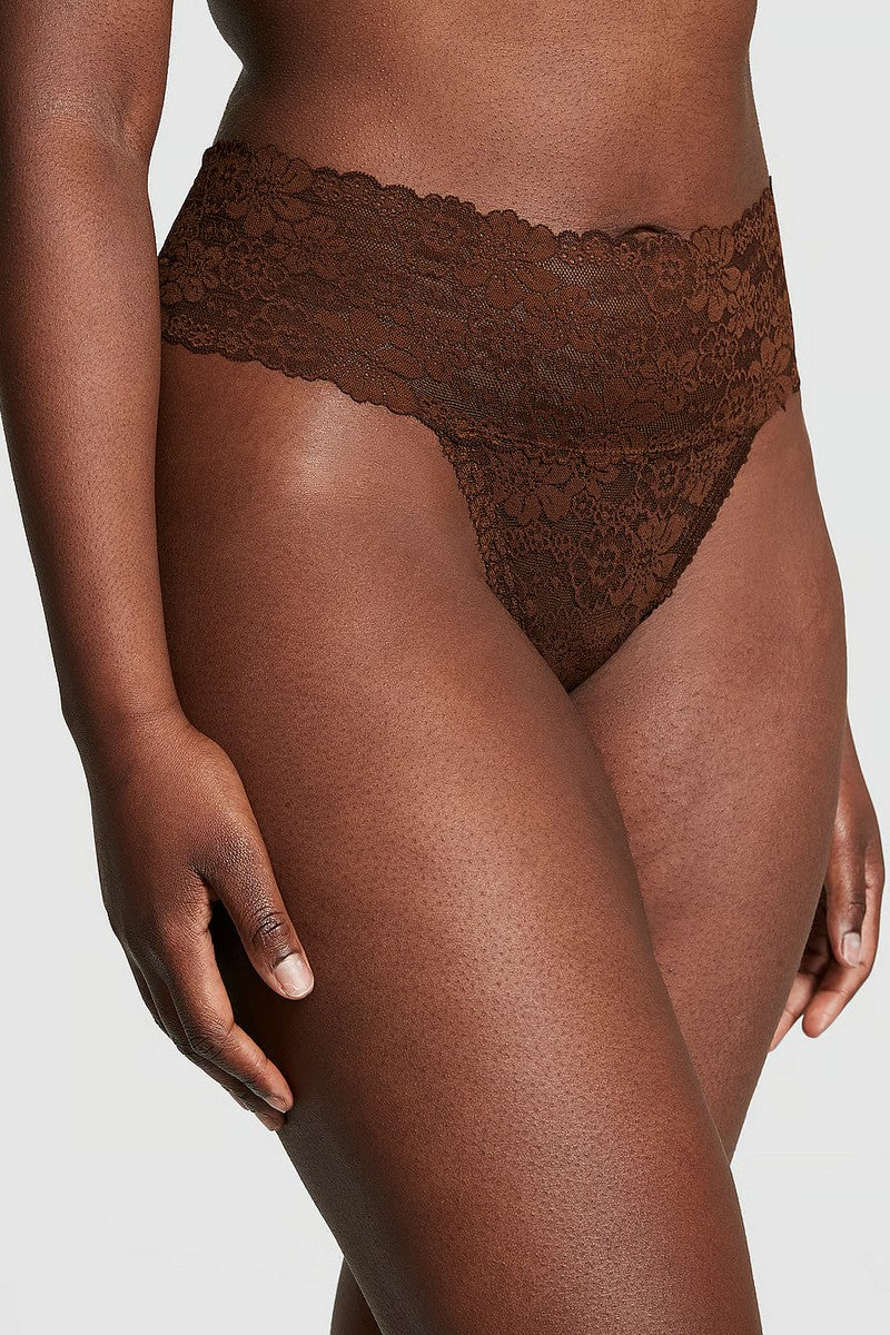 Кружевные трусики стринг 555702707 brown