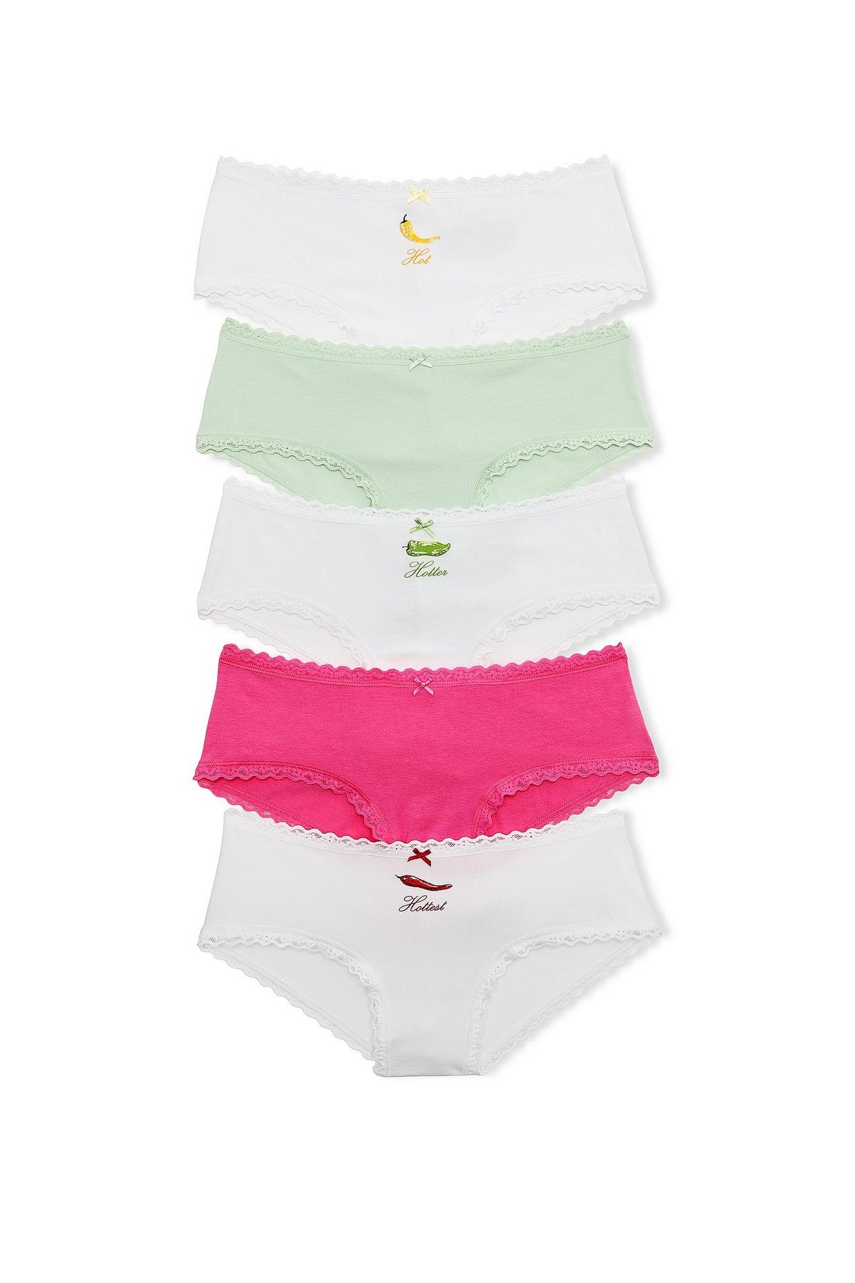 Бавовняні шортики 579841932 (5 шт.) multi Victoria`s Secret