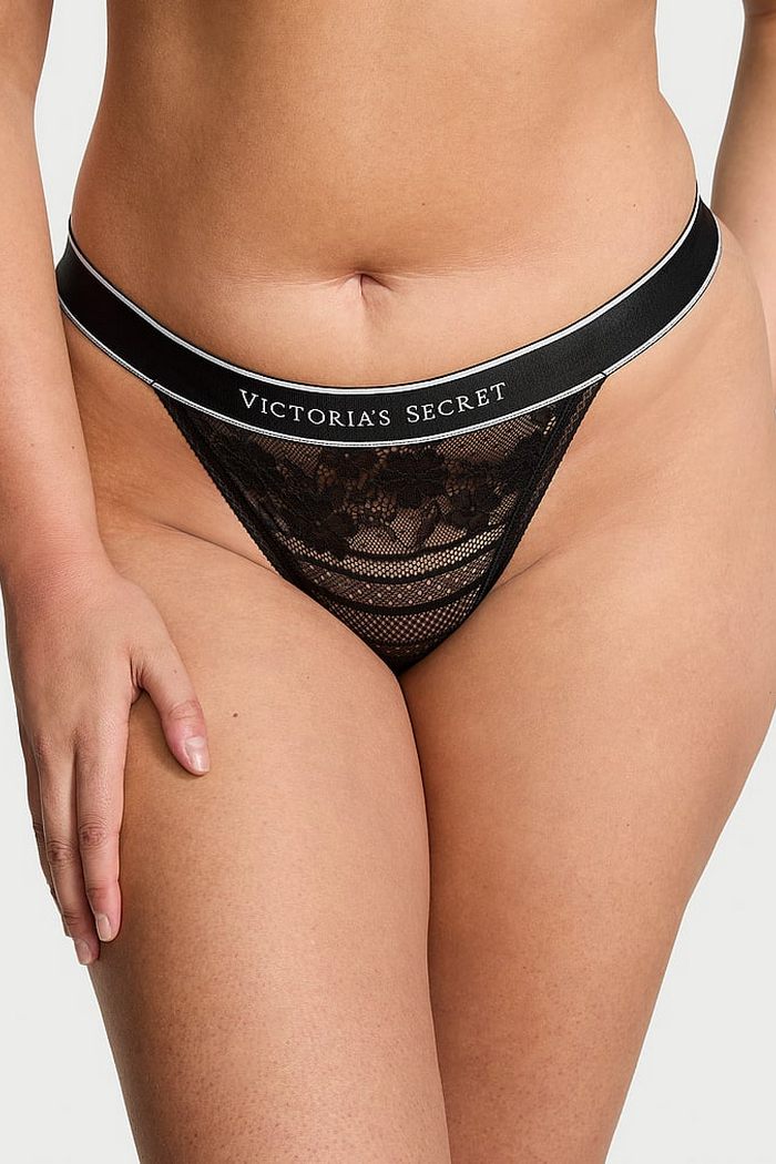 Кружевные трусики танга 5844816 black