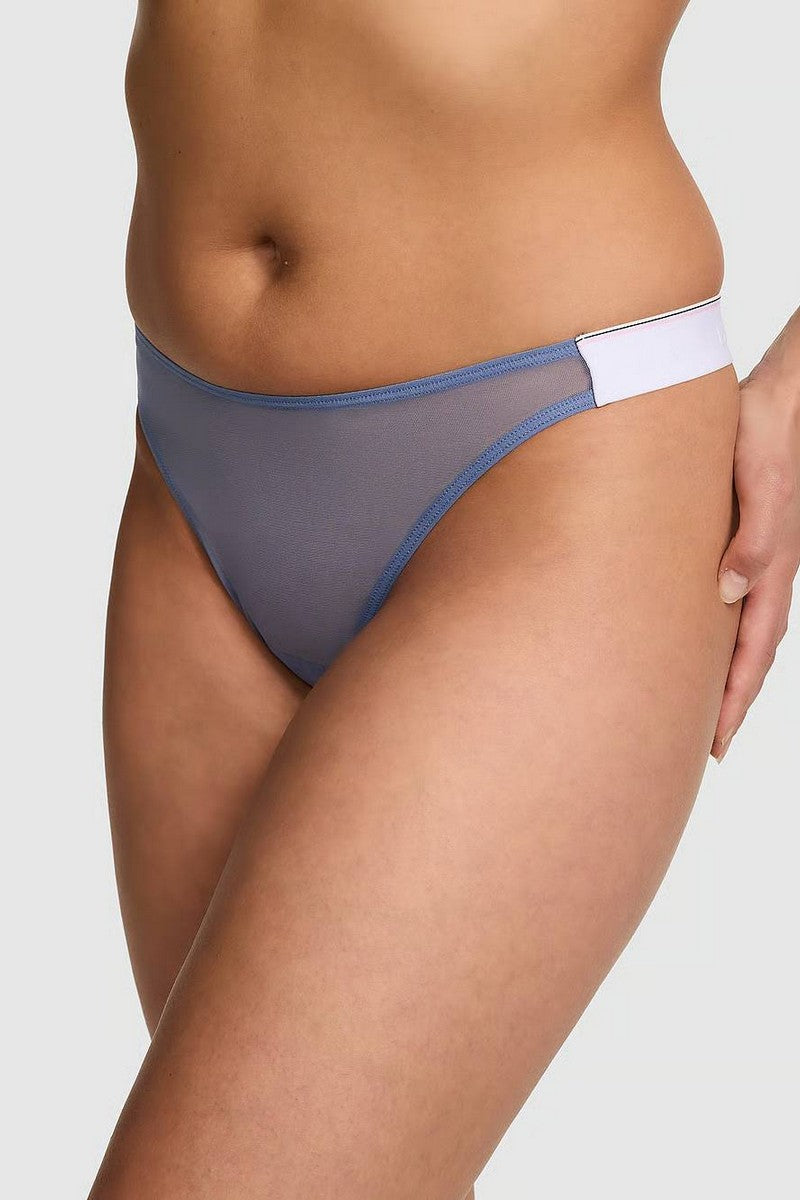 Трусики стринг из микросетки 586509724 blue