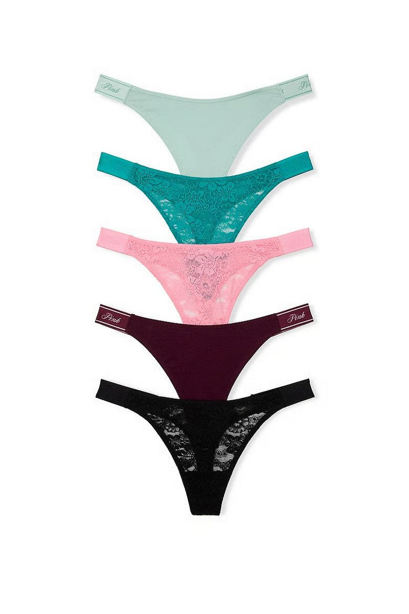 Трусики стрінги 618536646 (5 шт.) multi Victoria`s Secret