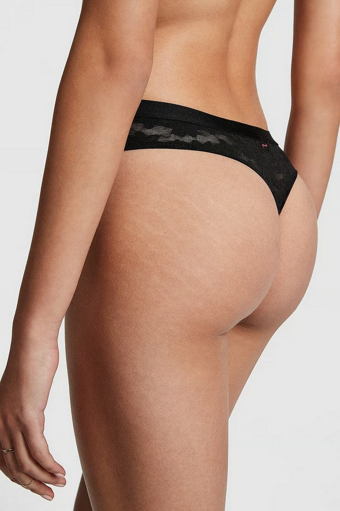 Кружевные трусики стринг 640473988 black