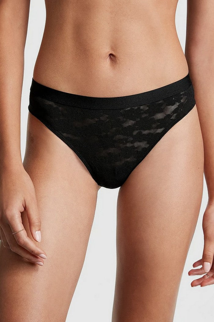 Кружевные трусики стринг 640473988 black