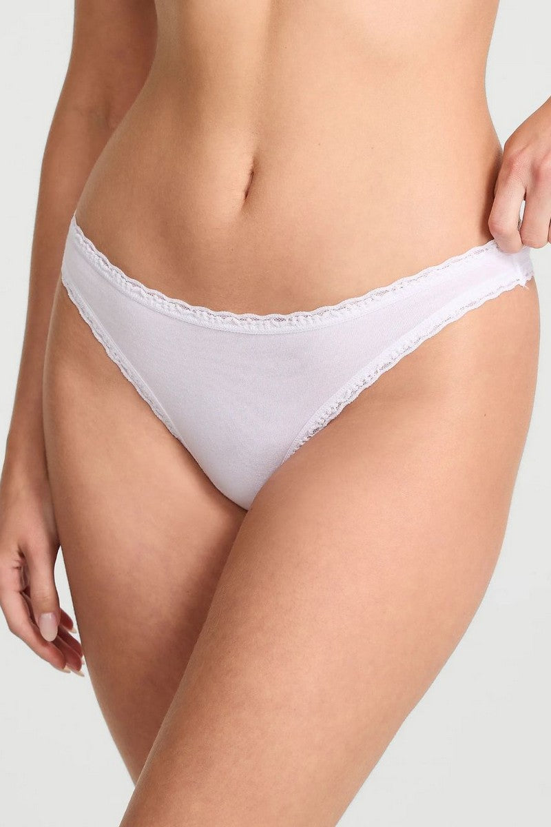 Хлопковые трусики стринг 677631205 white