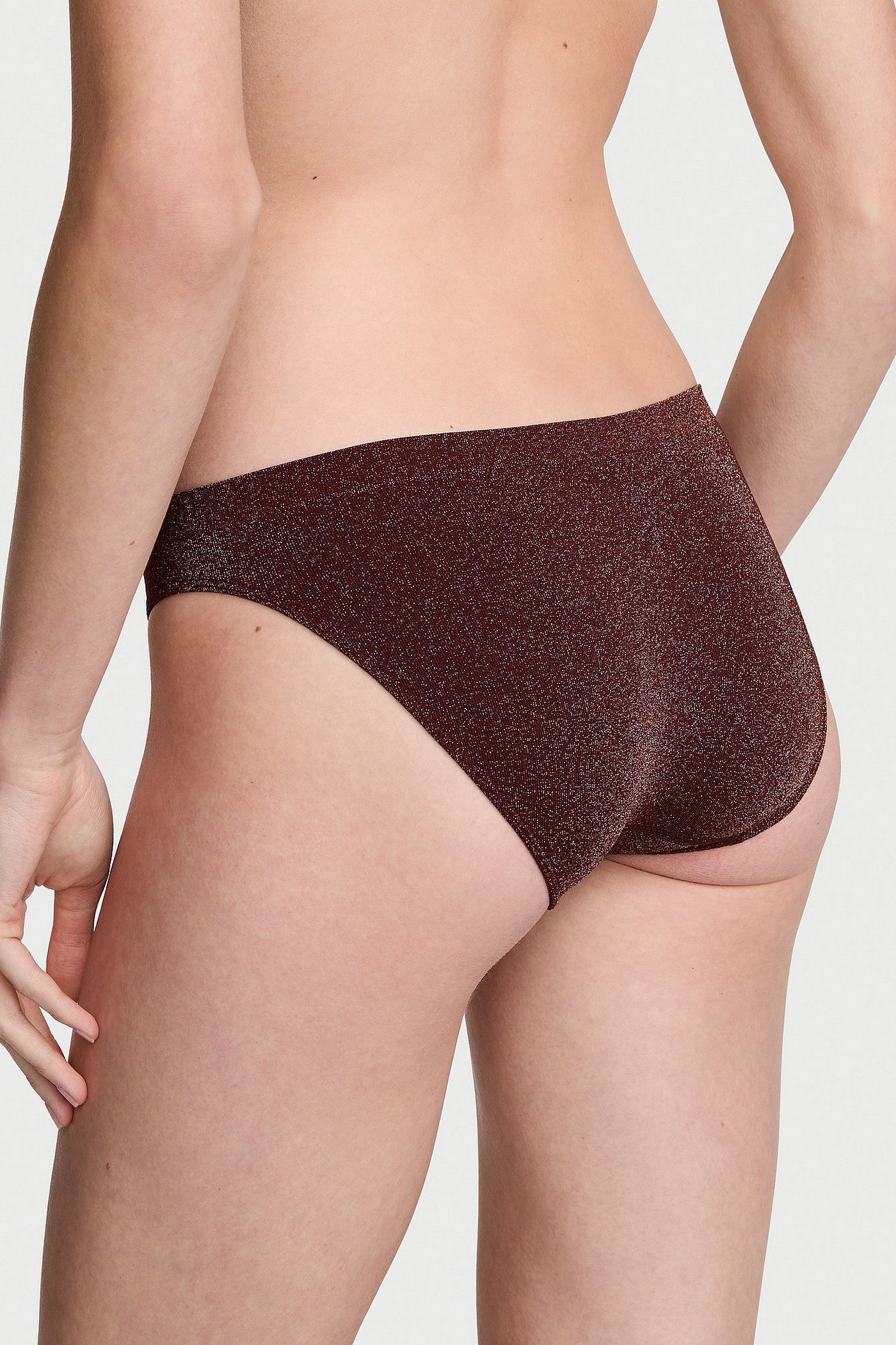 Трусики бікіні з люрексом 701119198 brown Victoria`s Secret