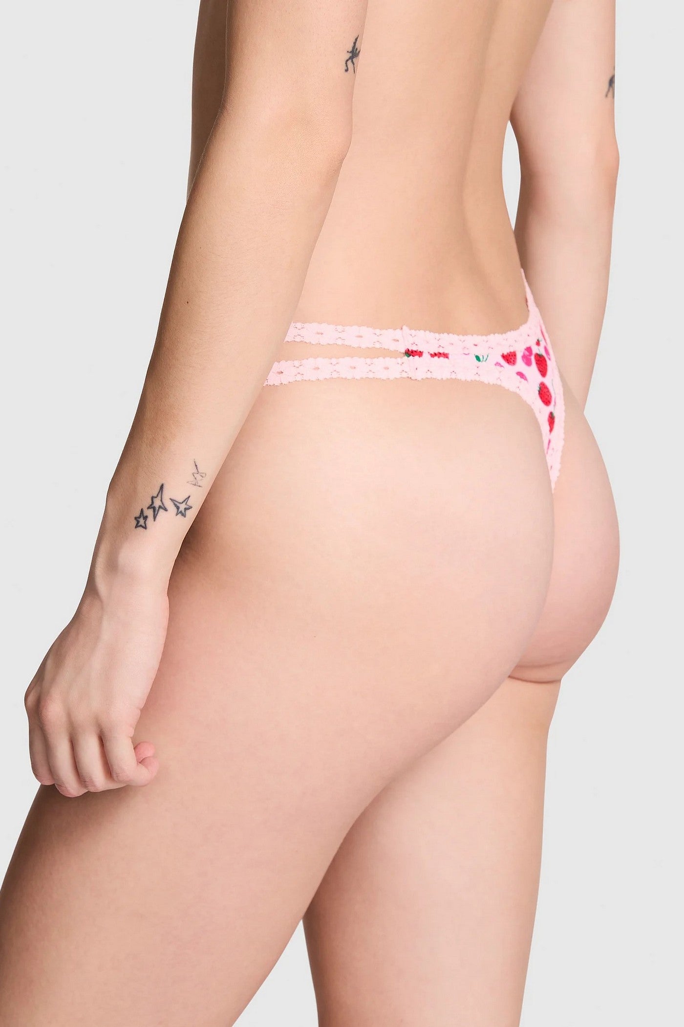 Хлопковые трусики стринг 703050707 rose