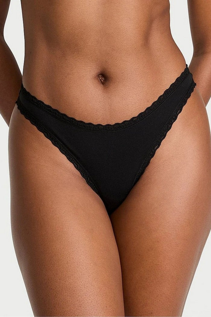 Хлопковые трусики стринг 707821294 black