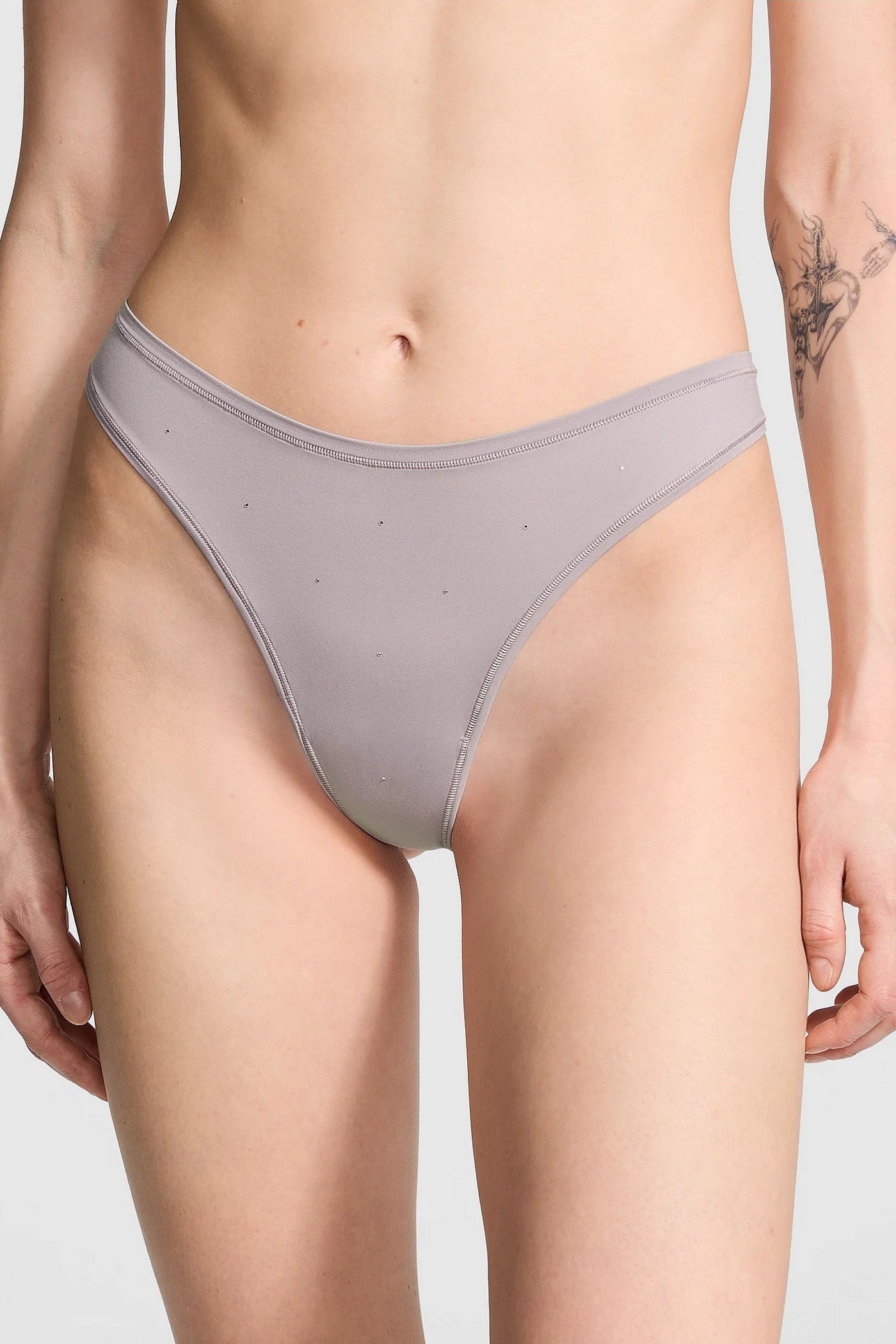 Трусики стринг со стразами 750062597 gray