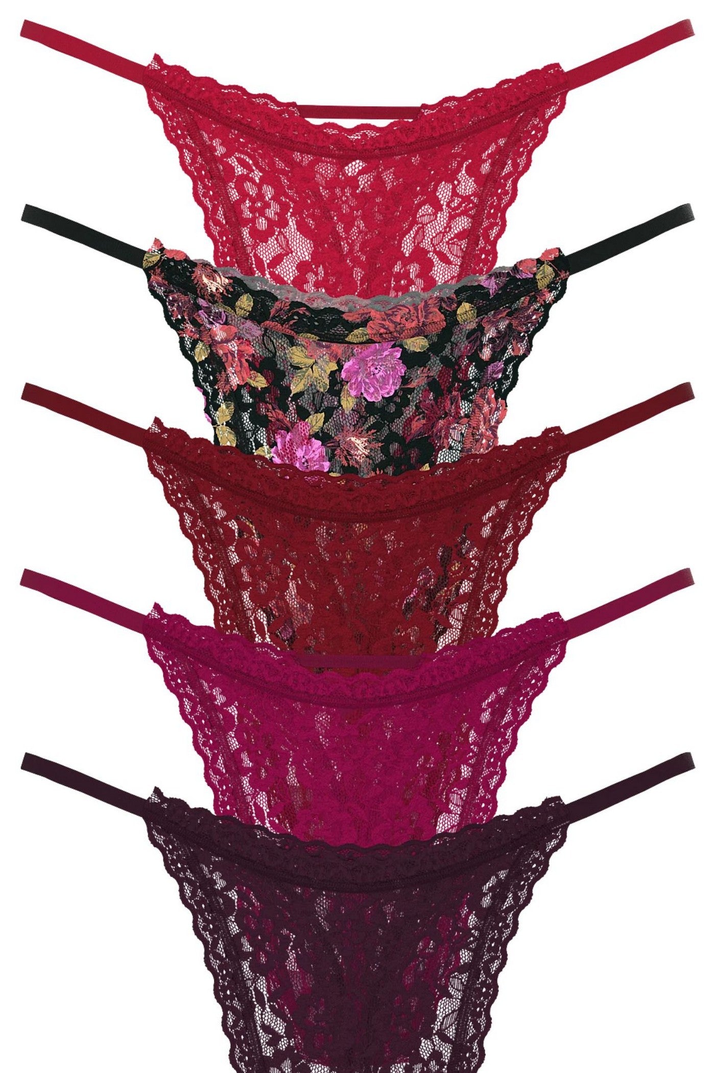 Кружевные трусики стринг 751520376 (5 шт.) multi