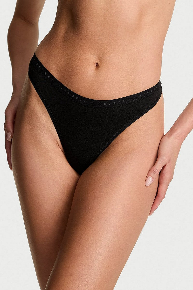 Бавовняні трусики стрінги 759003634 (5 шт.) multi Victoria`s Secret
