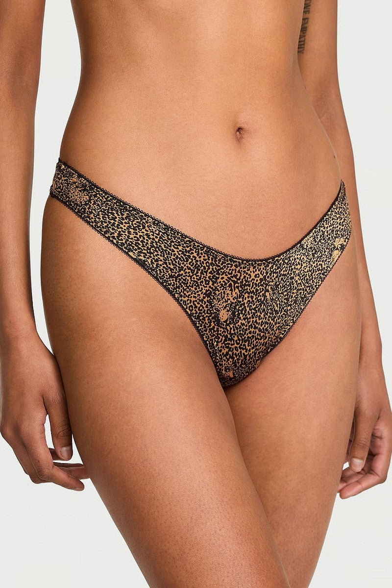 Трусики стринг с ремешками 763019099 leopard