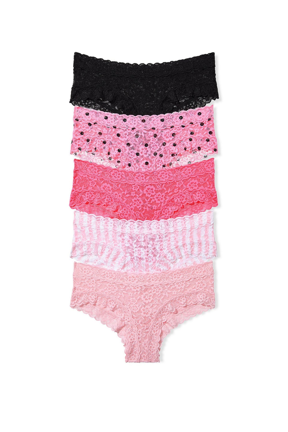 Мереживні шортики 781081046 (5 шт.) multi Victoria`s Secret
