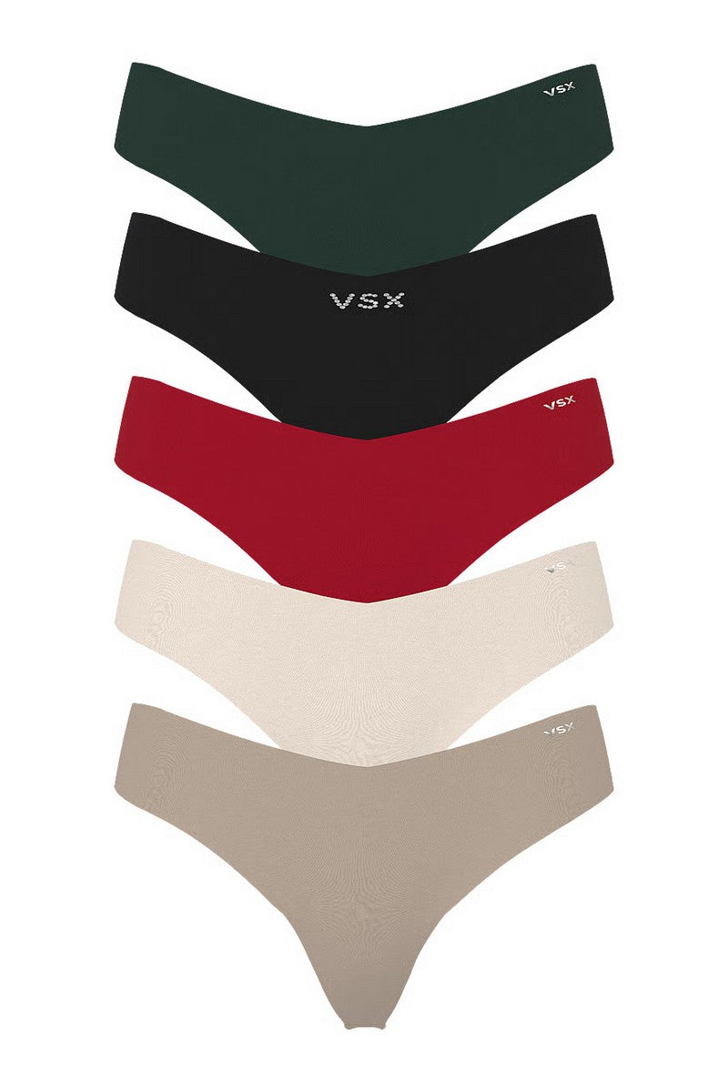 Безшовні трусики стрінги 842313392 (5 шт.) multi