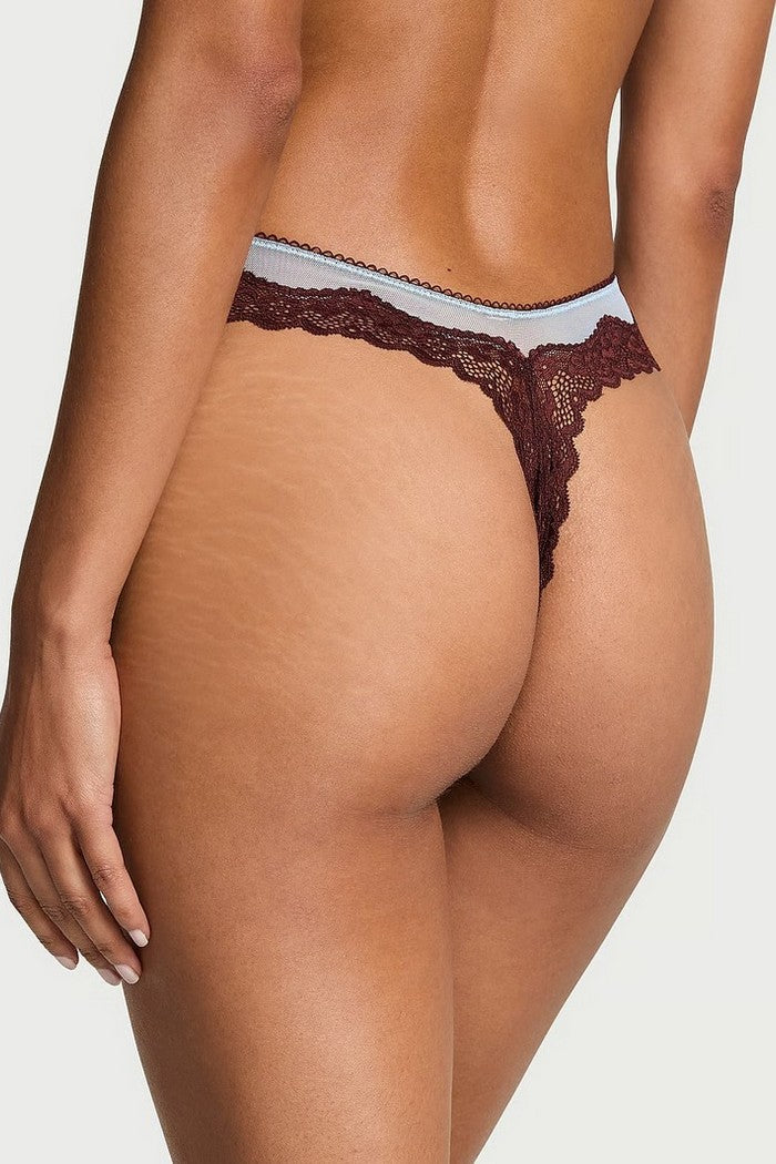 Трусики стринг из микросетки 85332855 blue