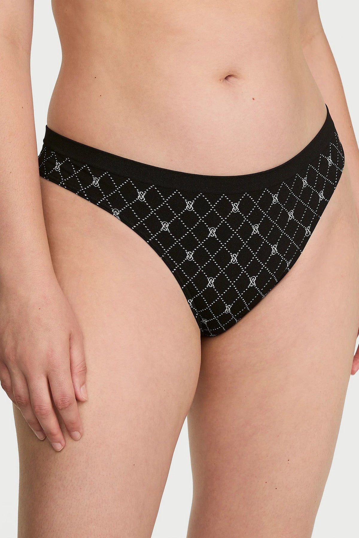 Трусики стрінги 858332465 (5 шт.) multi Victoria`s Secret принт