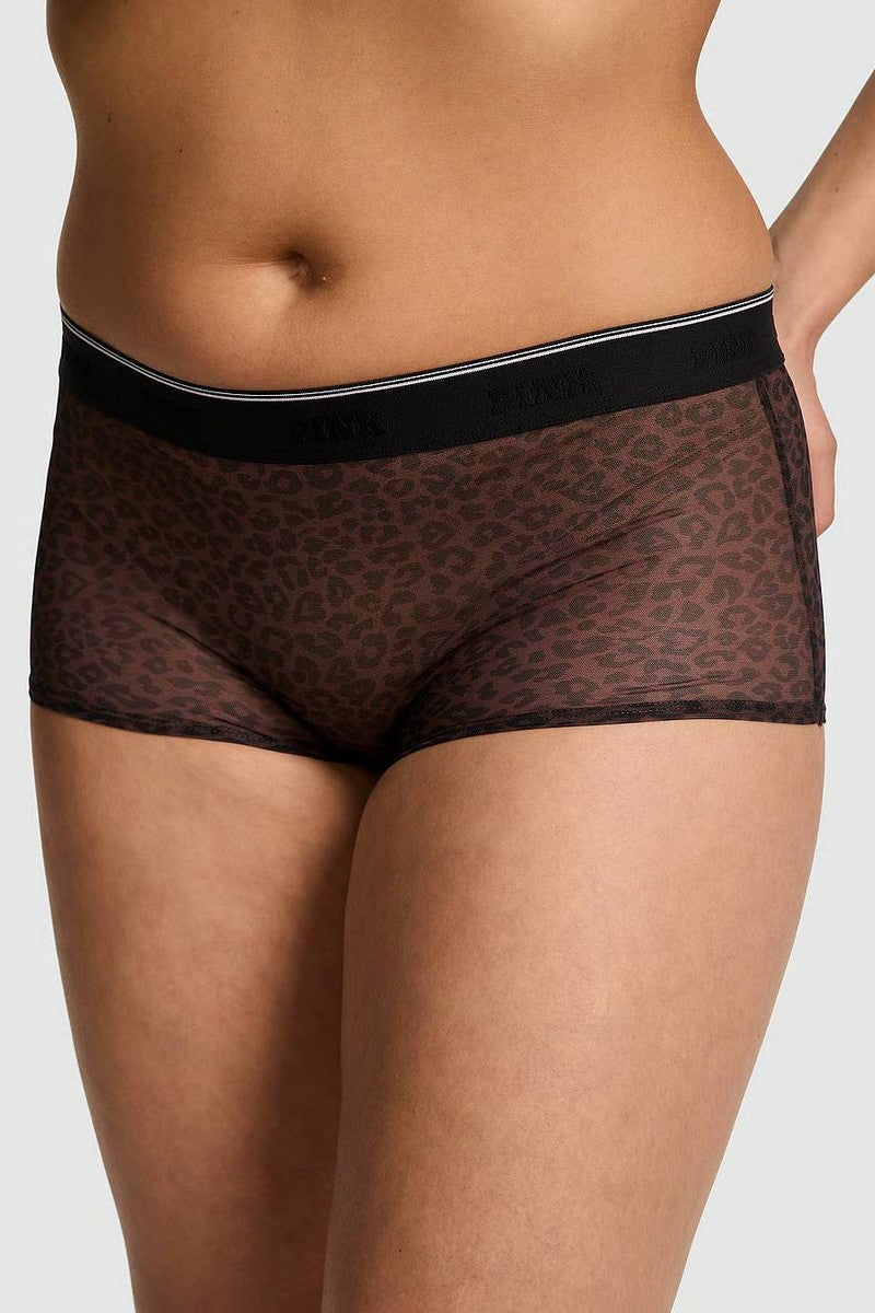 Шортики из микросетки 859616662 leopard