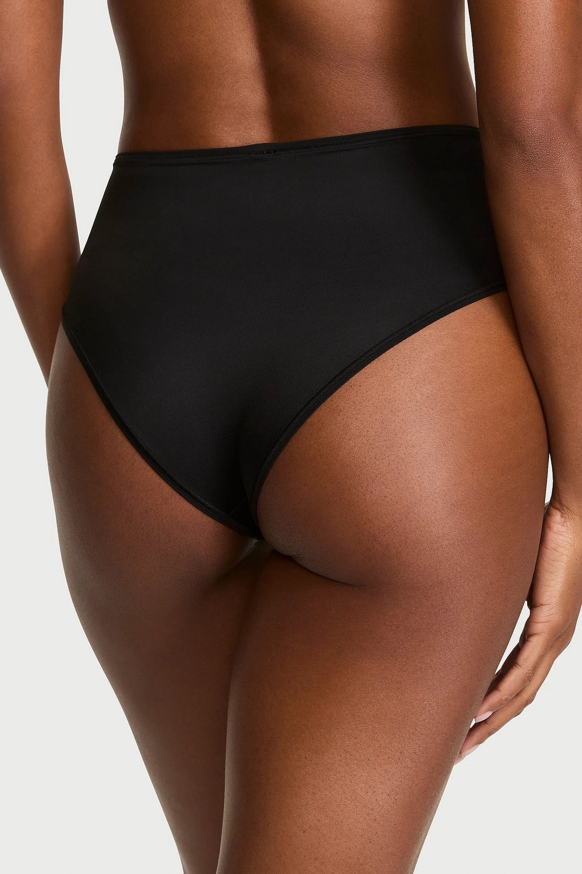 Високі трусики бразиліана 872903323 black Victoria`s Secret вигляд ззаду
