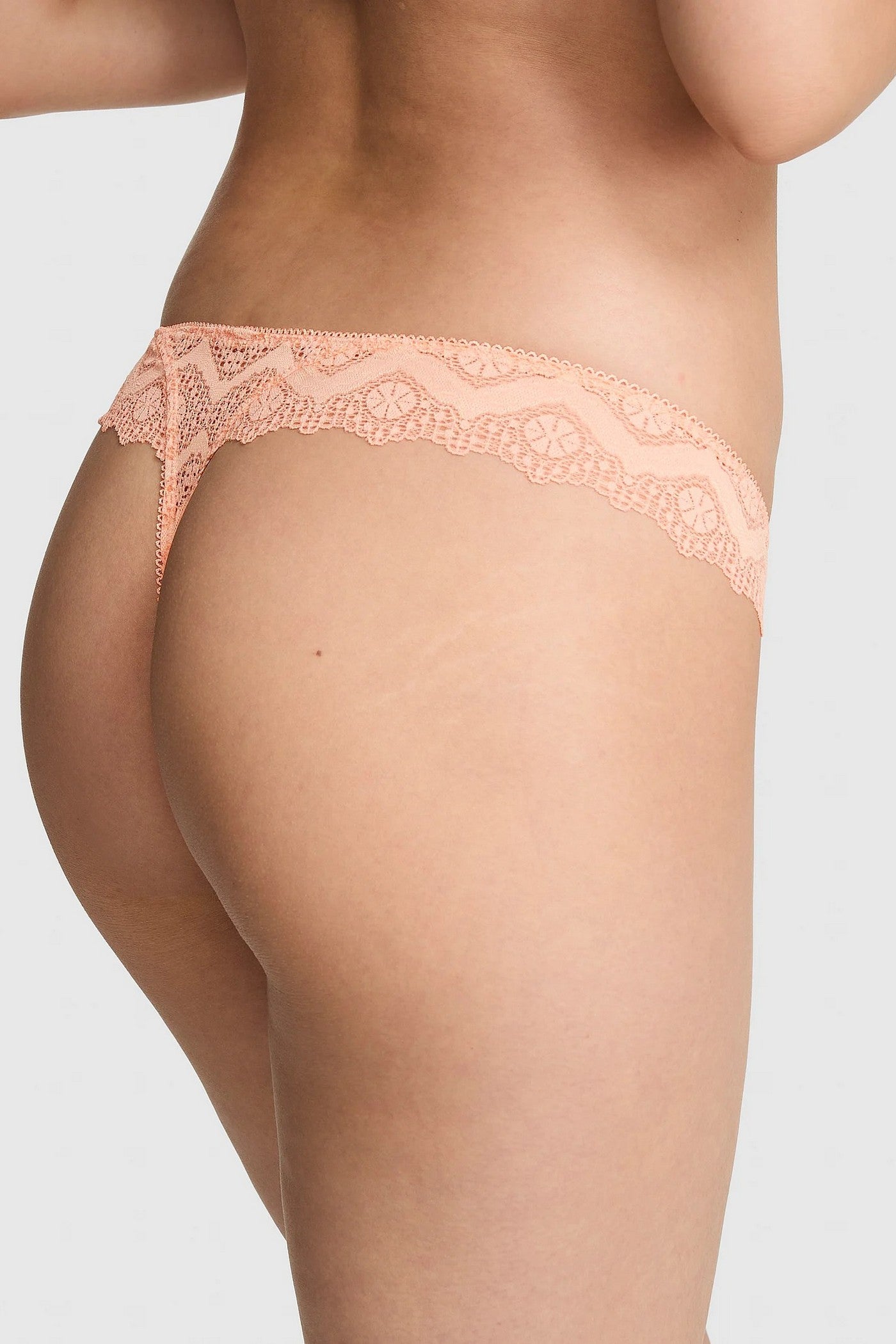 Мереживні трусики стрінги 882116156 orange Victoria`s Secret