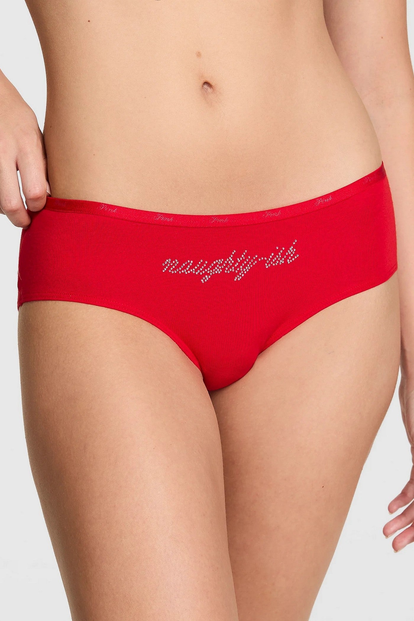 Шортики зі стразами 891225119 red Victoria`s Secret